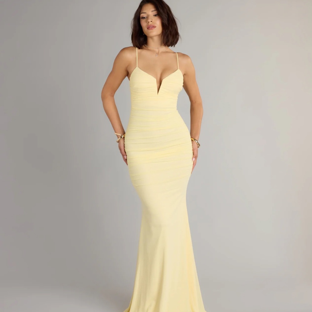 Carrie mesh formal dress